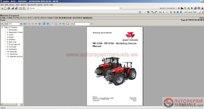 FreeAutoEpcService: AGCO MASSEY FERGUSON UK Workshop Manual [10.2017