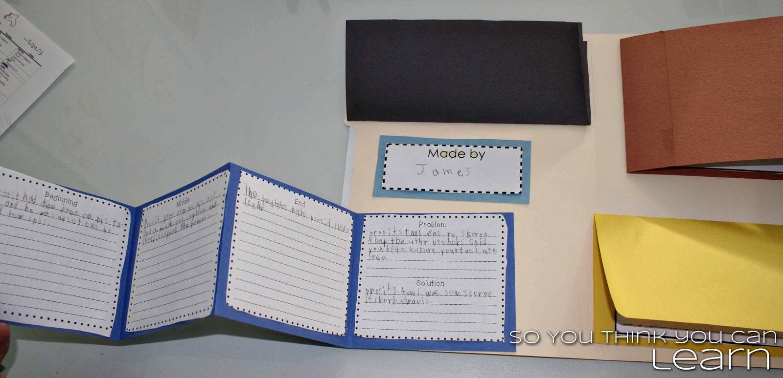 So You Think You Can Learn Folder Book Report