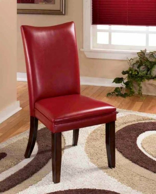 Beautiful examples of leather chairs for dining room!