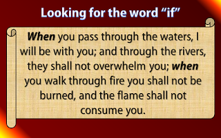 Looking for that little word, if