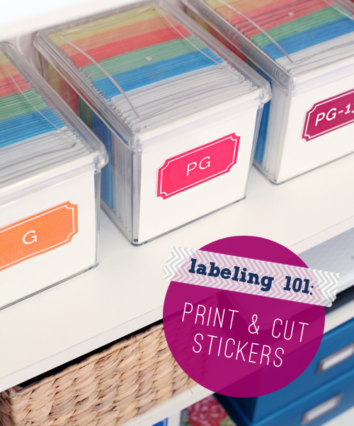 how to print and cut labels
