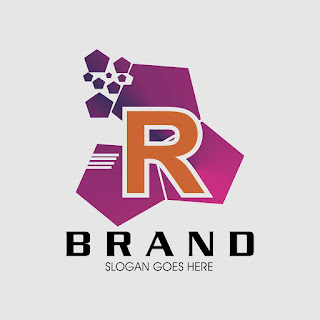 Letter R Polygon Logo Template Free Download Vector CDR, AI, EPS and PNG Formats
