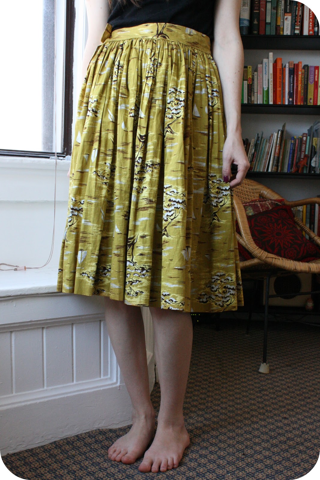 deliciously yours: you don't need a sewing machine to hem a skirt