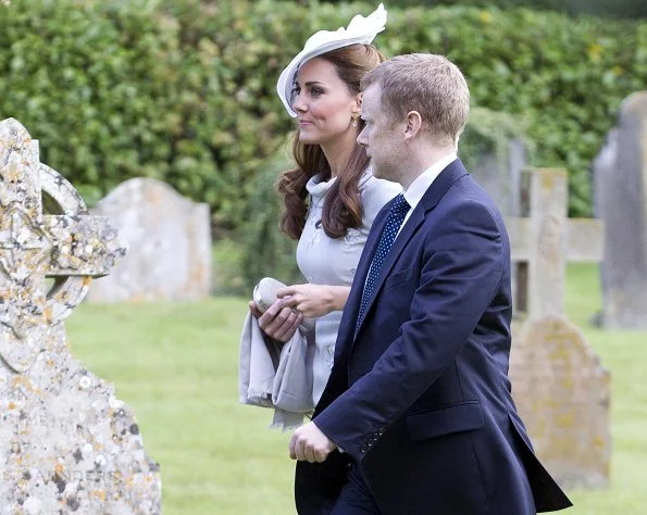 Duchess Catherine wore Erdem dress. Kate Middleton wore wore Erdem dress for wedding of Thierry Kelaart