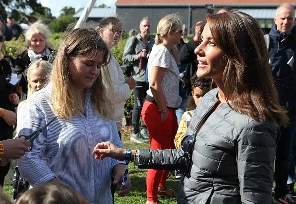 Princess Marie wore Charlotte Sparre shirt blouse Sea life white. Princess Marie wore a shirt blouse by Danish label Charlotte Sparre