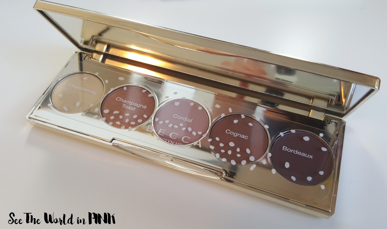 becca x jaclyn hill champagne glow collection eyeshadow palette review