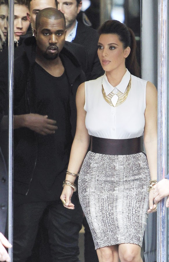 KIM KARDASHIAN and her boyfriend at Belle Noel Jewelry Collection Promotion in Toronto