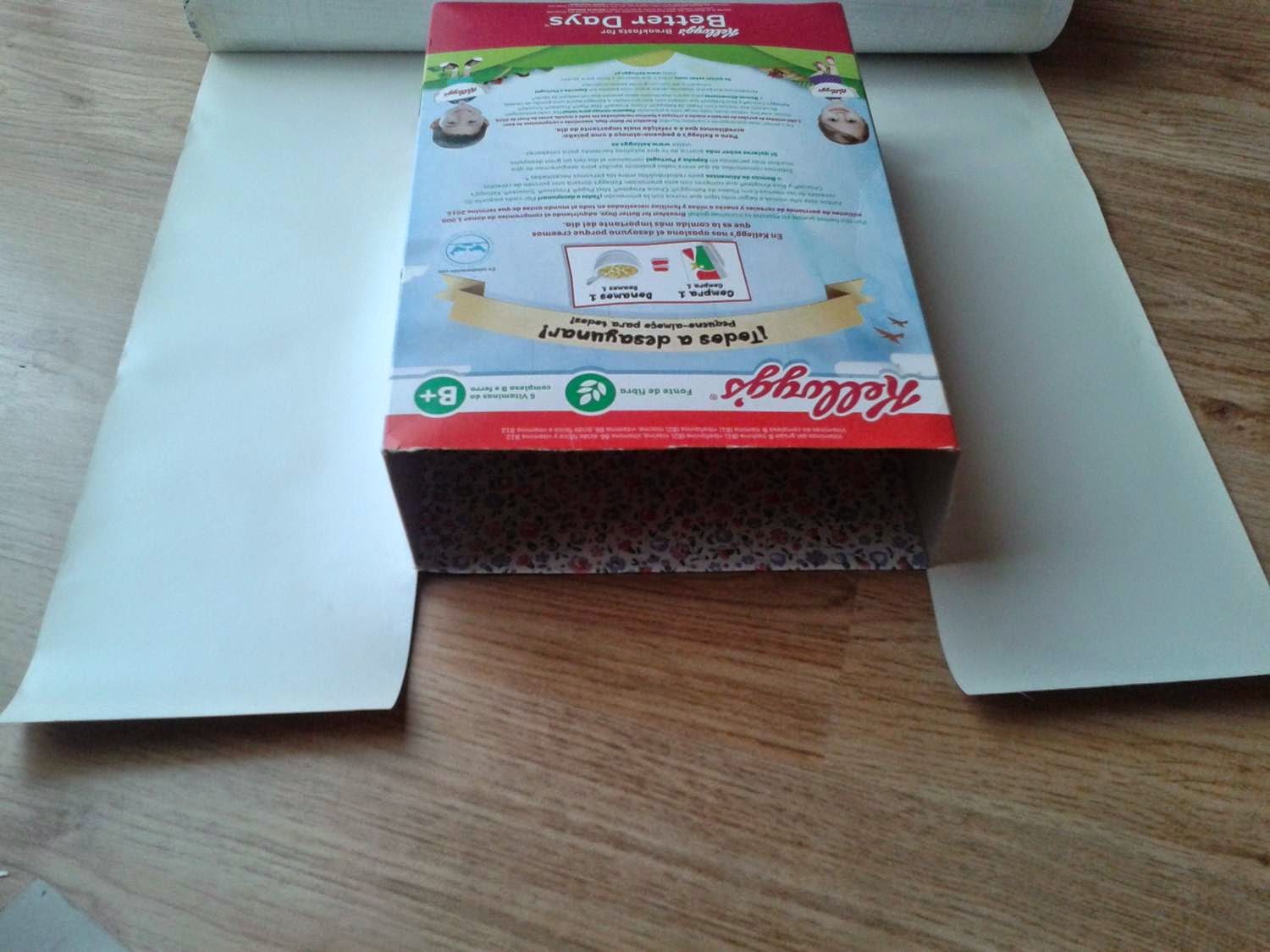 upcycle, cereal box upcycle, cereal box to gift bag