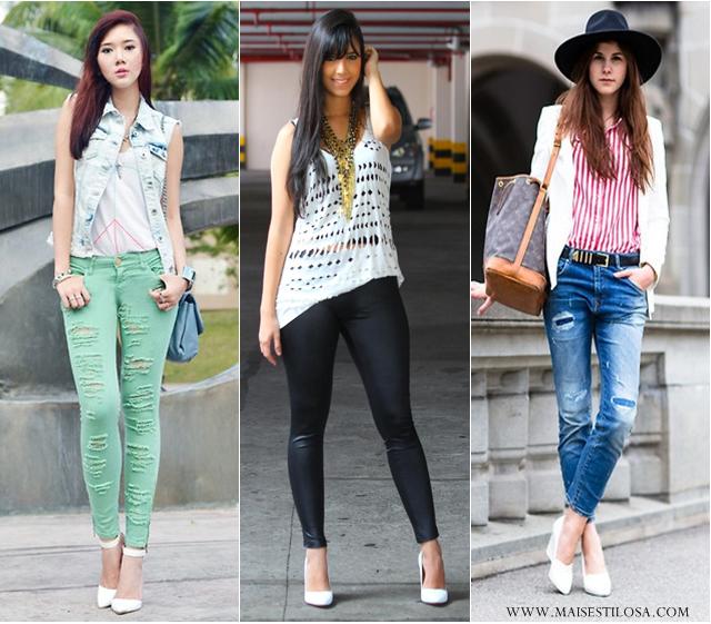 Tendência: scarpin branco - Mais Estilosa