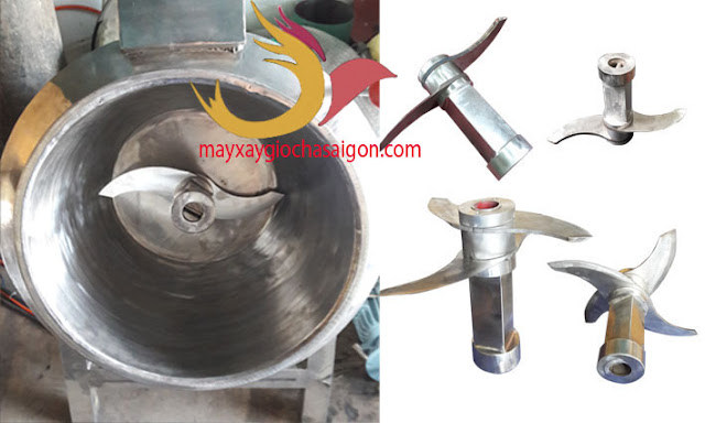 khoang chứa thịt và lưỡi dao máy xay giò chả sài gòn khoang chứa thịt và lưỡi dao máy xay giò chả sài gòn