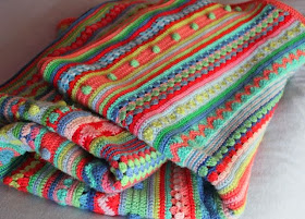 Crochet Log Cabin Blanket 8ply Colour Collection Kit
