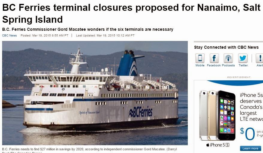  BC Ferries Closure propose for Nanaimo