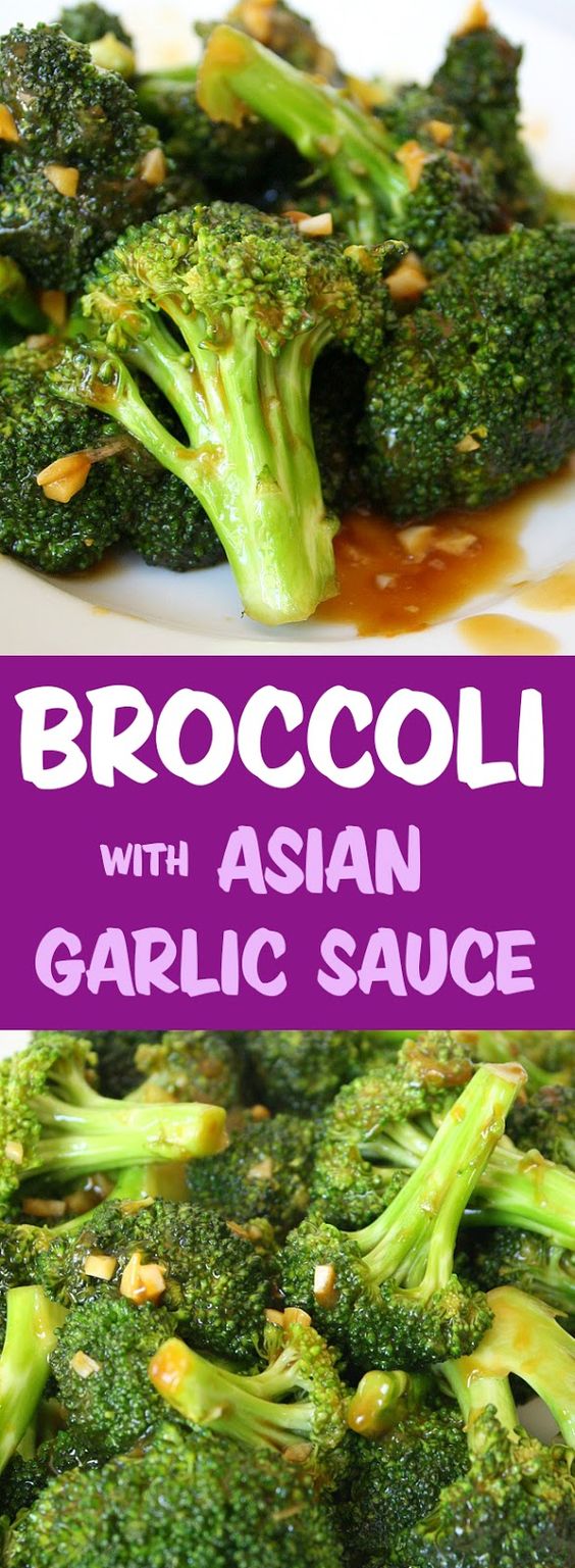 Broccoli with Asian Garlic Sauce HEALTHY EATING RECIPES UPDATE