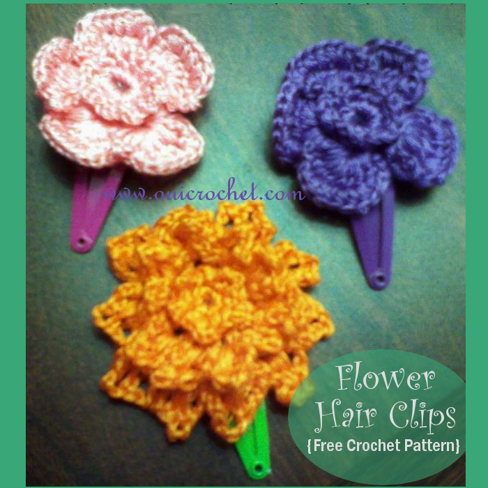 Flower Hair Clips