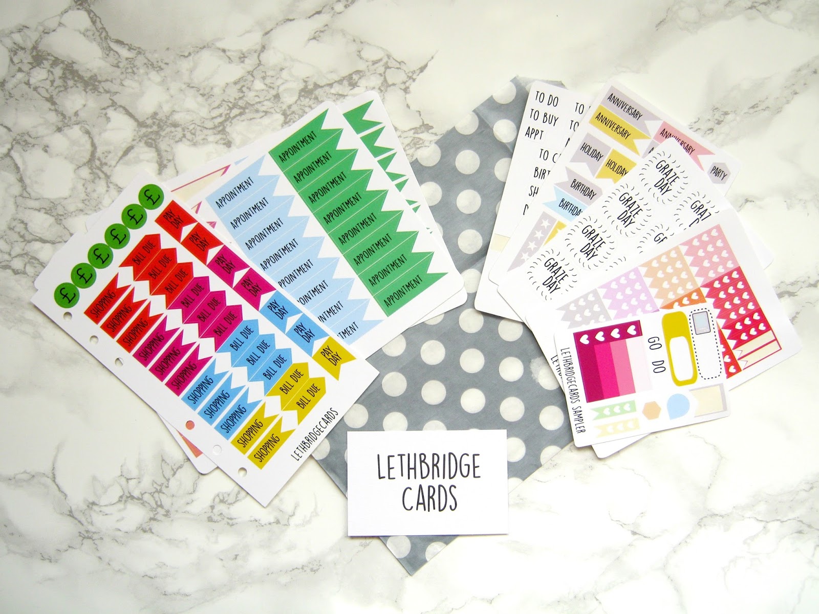 Shona Louise Lethbridge Cards Planner Stickers Etsy Review