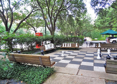 Yard chess board at The Black Labrador on Montrose Yard chess board at The Black Labrador on Montrose