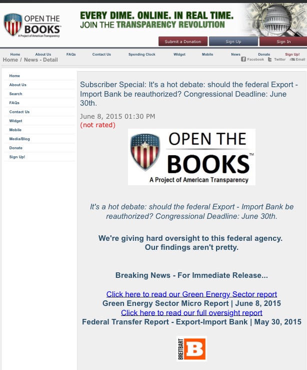 June 8, 2015: Research found inside Open the Books