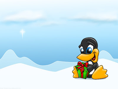 Imagen de tux en navidad