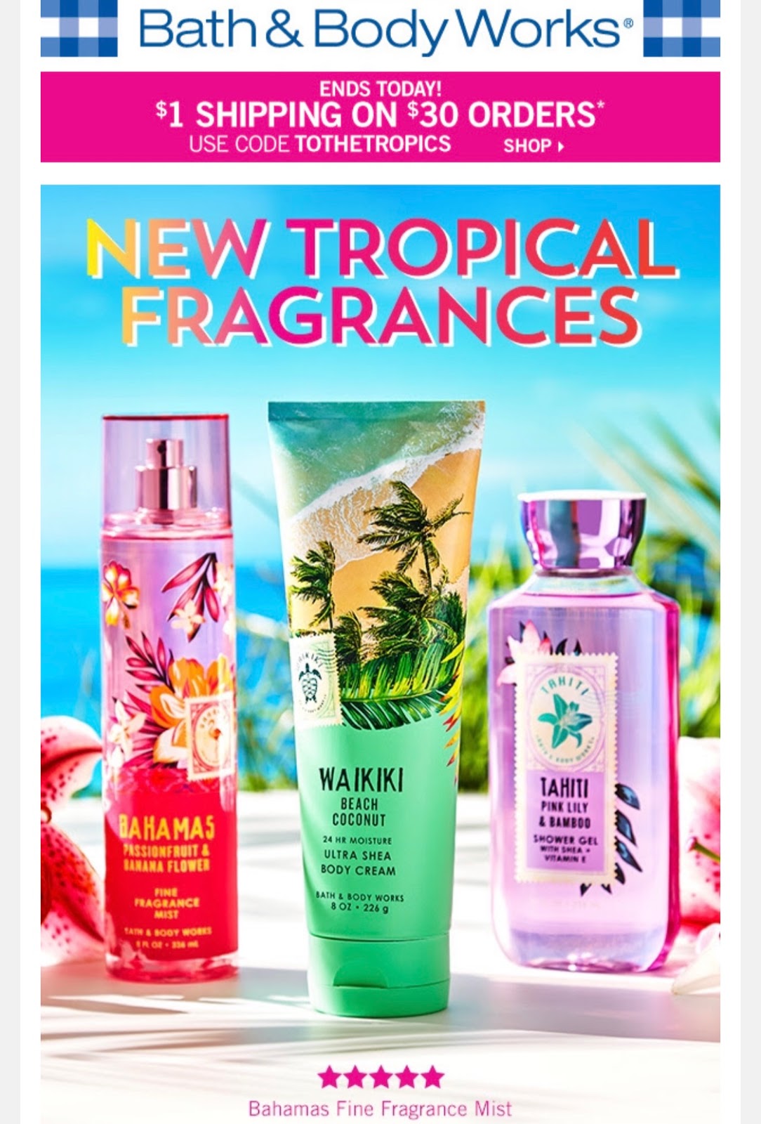 Life Inside the Page Bath & Body Works Today’s Email