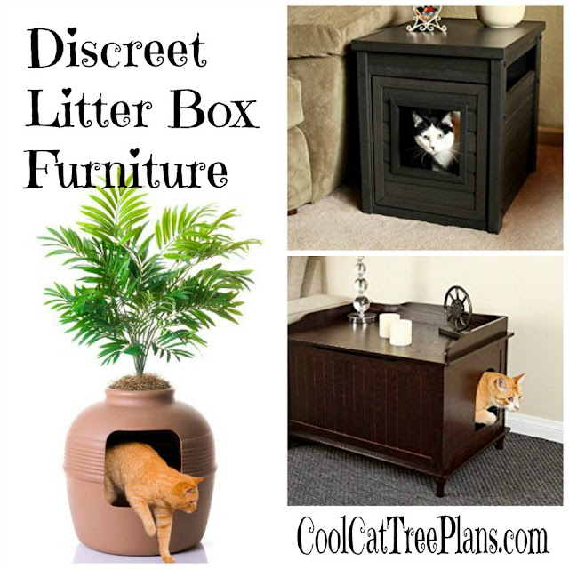 Cool Cat Tree Plans Discreet Litter Box Furniture Reviews