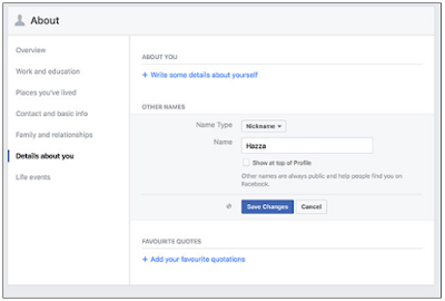 Can I Change My Profile Name On Facebook?