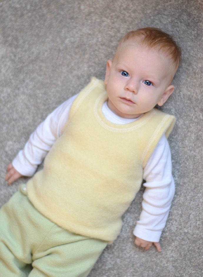 Merino wool baby clothing, Lanacare, wool pullover, natural wool clothes