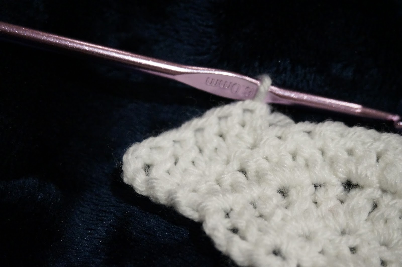 How to crochet half circle, written pattern