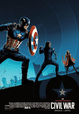 Captain America Civil War Team Cap IMAX Movie Poster by Matt Ferguson x AMC Theaters x Marvel Comics