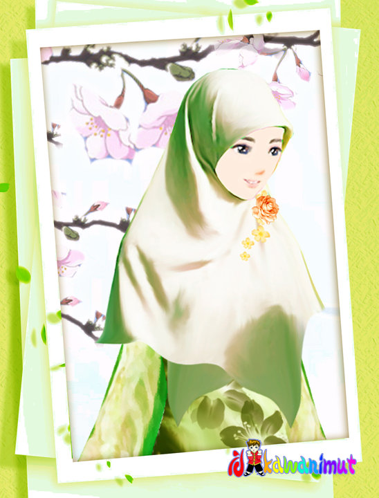 Sholiha 45 Imsu Koleksi Kartun Hijab Cantik Foto Lucu