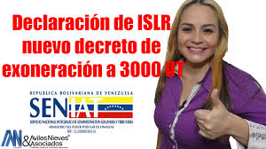 EXONERACION DEL ISLR A PERSONAS NATURALES Gaceta oficial Nº 40.864 08 de marzo de 2016 EXONERACION DEL ISLR A PERSONAS NATURALES Gaceta oficial Nº 40.864 08 de marzo de 2016