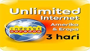 Paket Internet Unlimited Indosat Zona Amerika dan Eropa