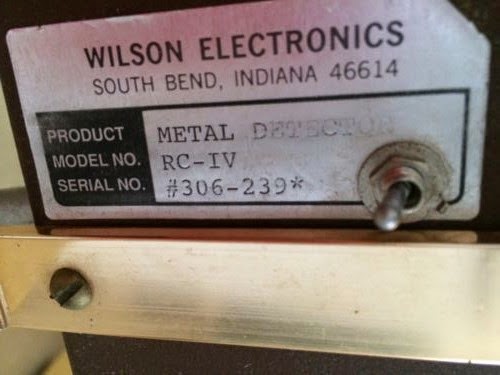 Détecteur métaux Relic & Coin IV Wilson Electronics, détecteurs métaux vintage, vintage métal detector, détecteurs de métaux anciens, old métal detector