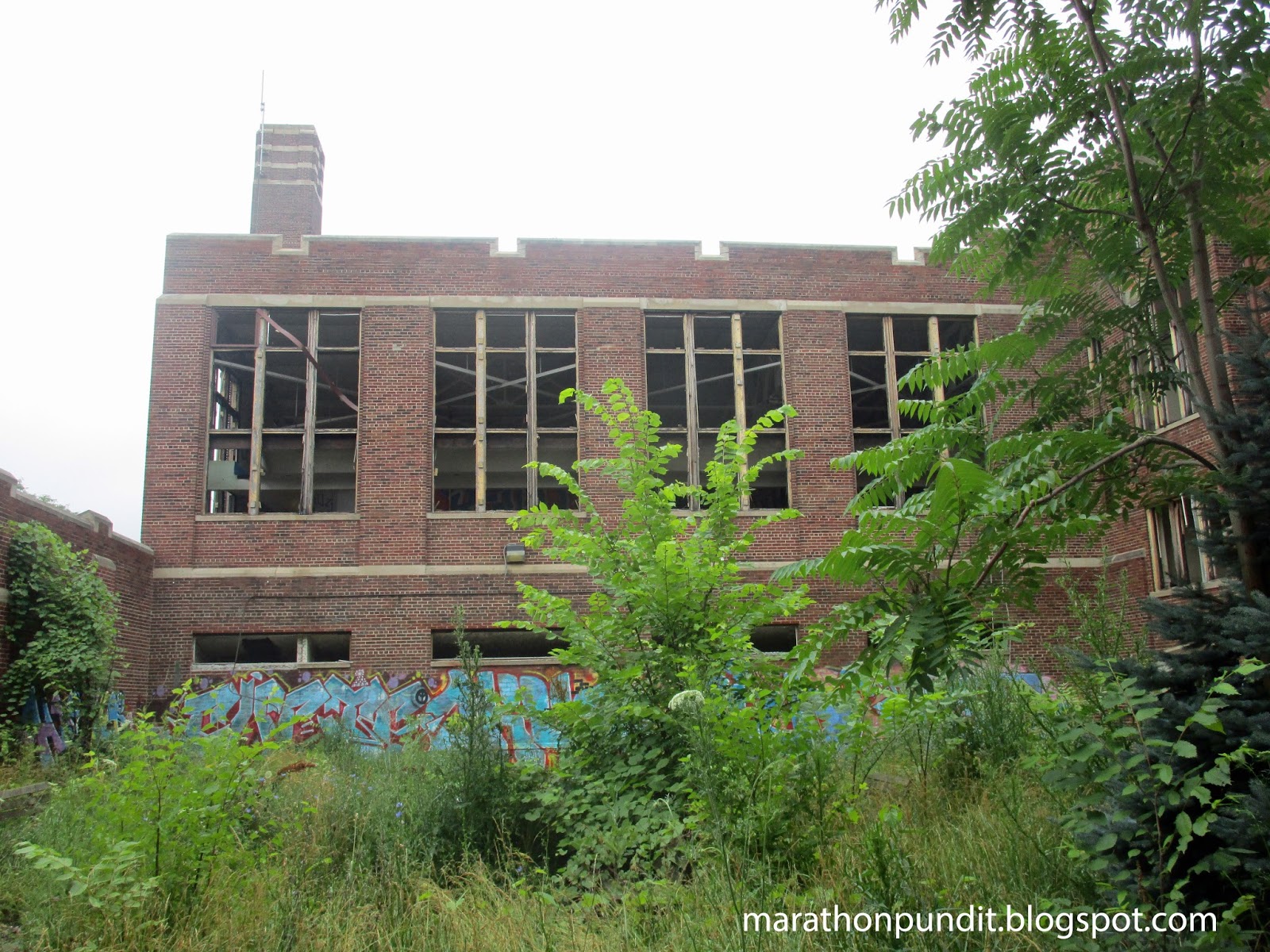 Marathon Pundit (Photos) Detroit's scavenged Harry B. Hutchins School