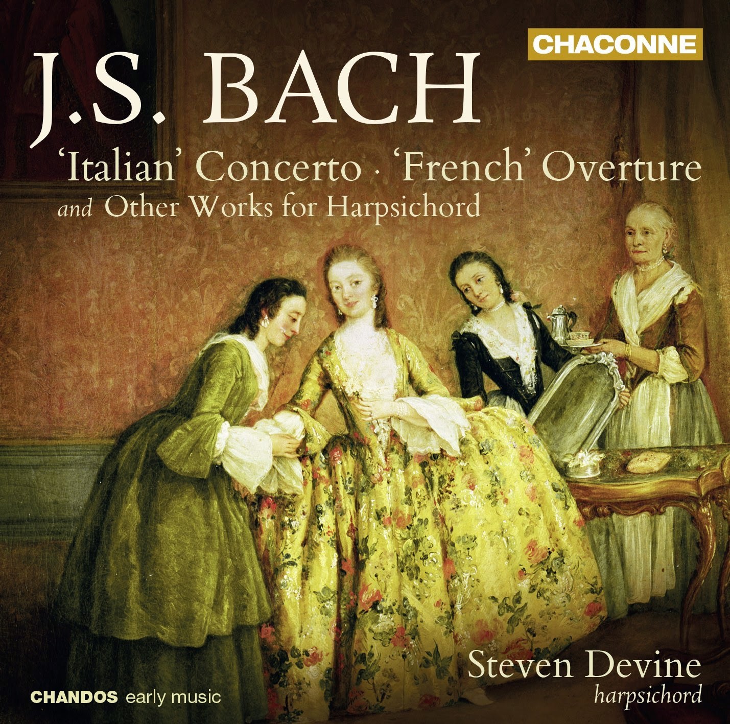 Bach - keyboard works - Steven Devine - Chandos Chaconne