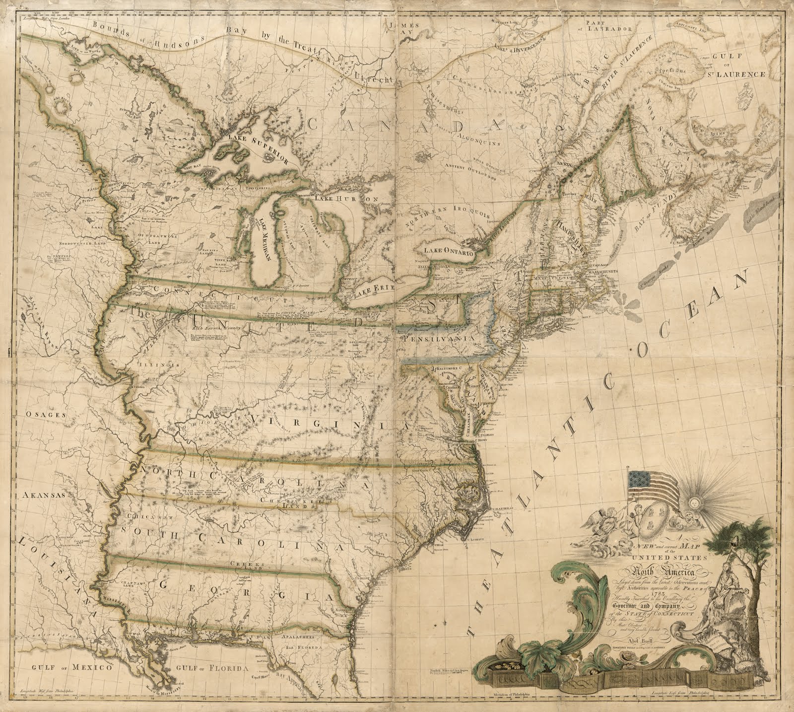 HGCyC Historia, Genealogía, Ciencias y Curiosidades EUA Primer mapa