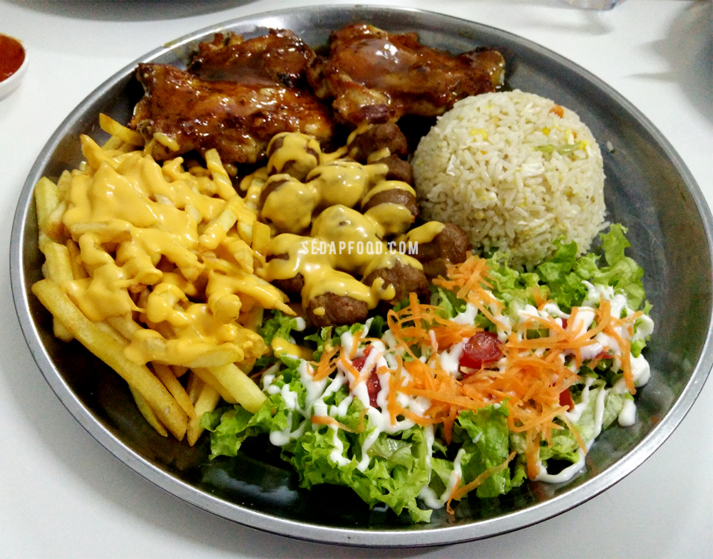 Makan Chicken Chop RM30 Sedulang 2 Orang Kat Muar