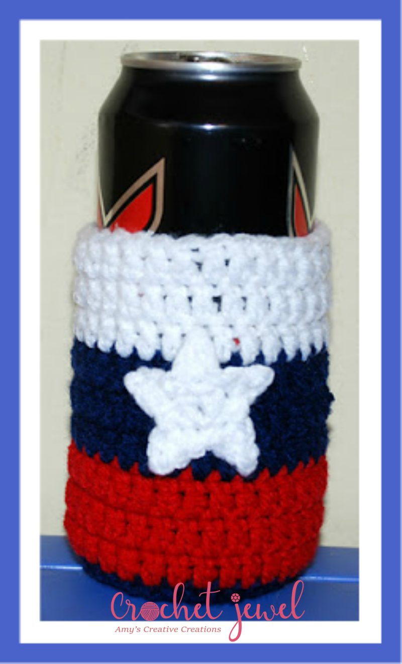 Amy's Crochet Creative Creations How to Crochet a Can Cozy Pattern