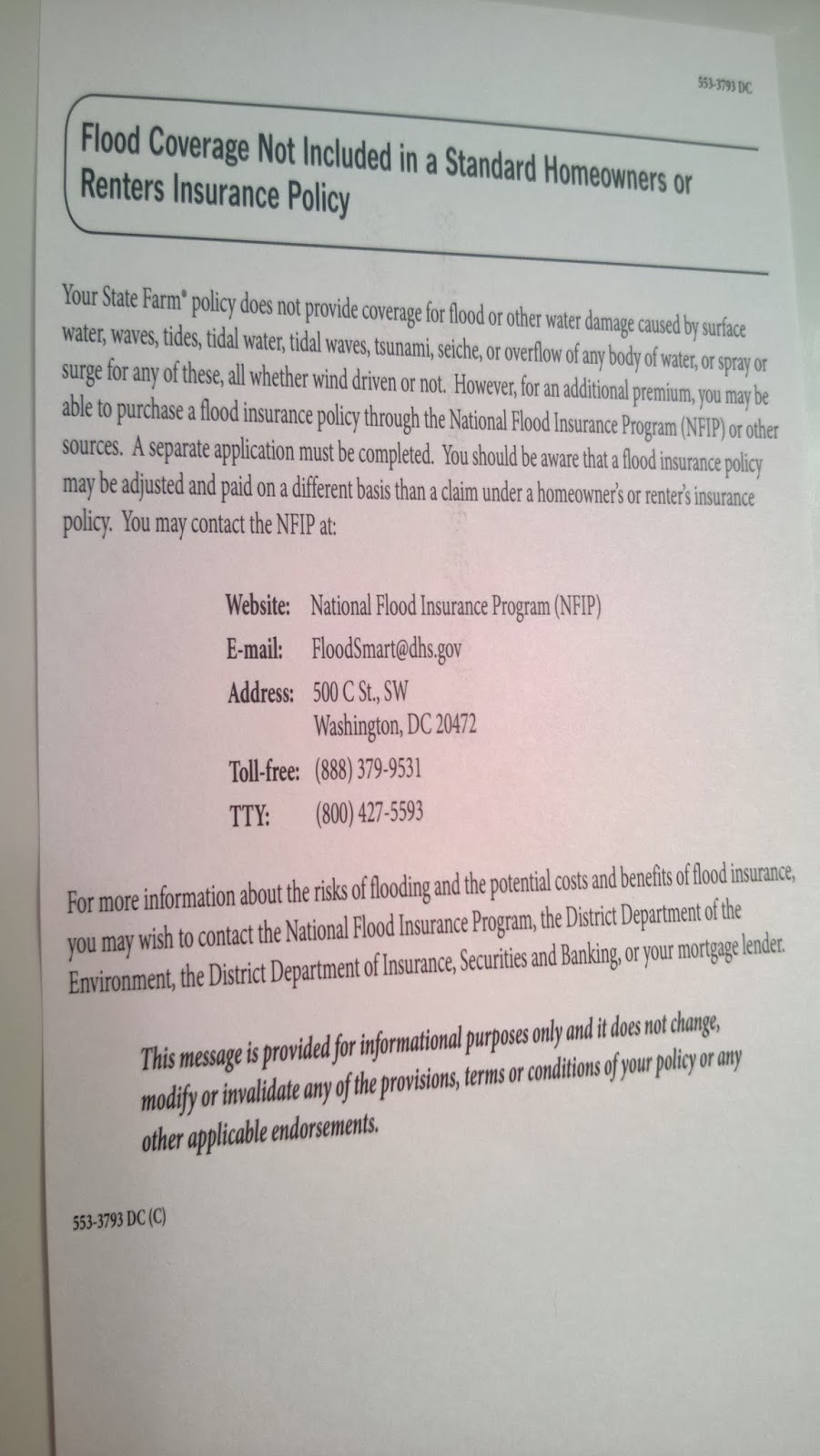 bloomingdale hey! received the nowrequired notices from