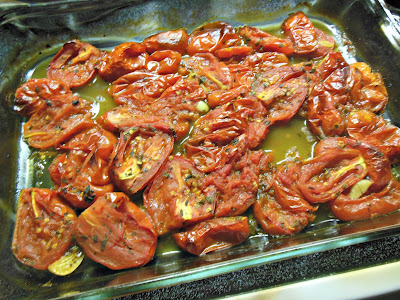 Oven Roasted Tomatoes, ready to use or store.
