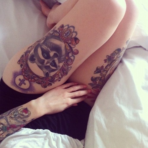 Tatuajes en el muslo para mujeres