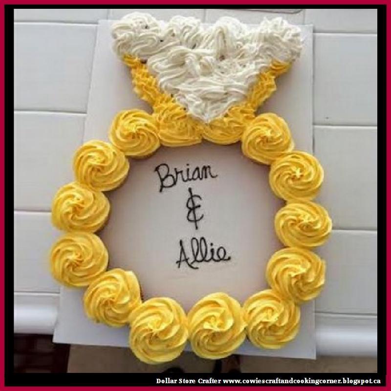 Dollar Store Crafter Pull Apart Engagement Ring Cake