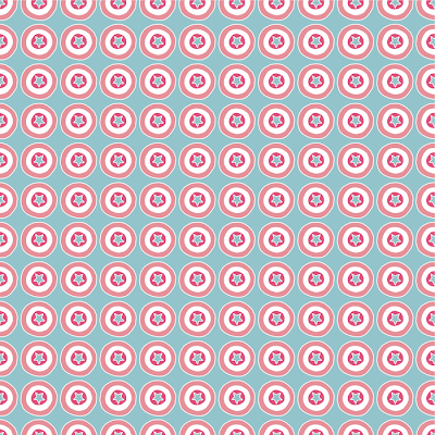 Surface pattern designer highlight: Sian Elin sianelin9stars circles pattern
