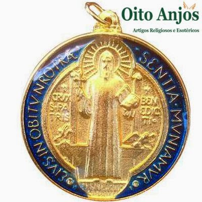 Pingente São Bento | Oito Anjos Artigos Religiosos e Loja Esotérica Medalha Oração São Bento | Oito Anjos Artigos Religiosos e Loja Esotérica