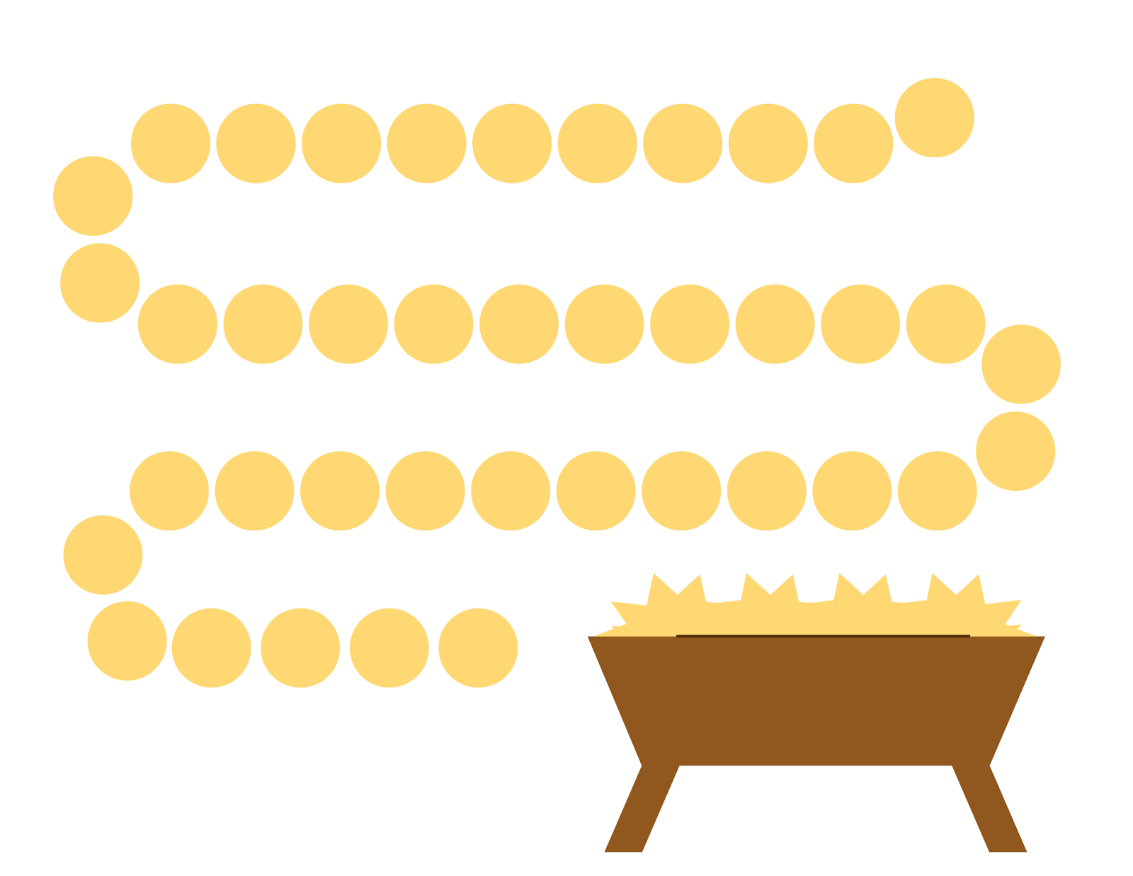 Many Mercies Nativity Fast Calendar (40 Day Advent) Printable (with
