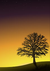 sunset tree drawing landscaping silhouette draw landscape scene landscapes silhouettes easy inkscape tutorial gimp using stunninghomedecor