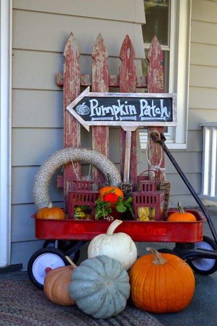 Container Decorating Fall Porches