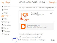 Cara Mengaktifkan Komentar Google Plus Pada Blog