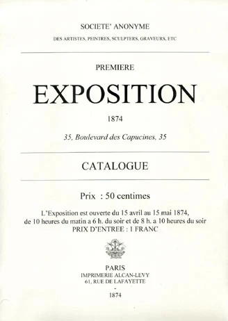 Exposition affiche | First Impressionist exhibition, 1874