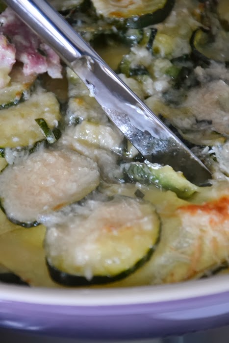 lasagne con zucchine e pasta di salame