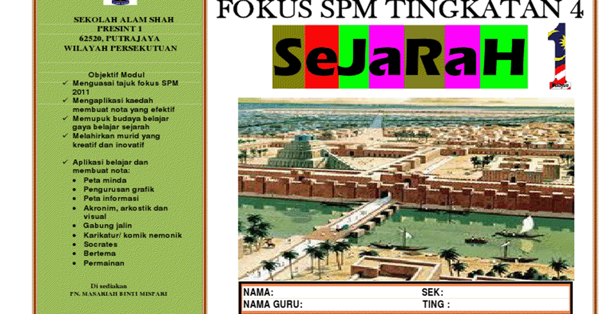 Jawapan Objektif Sejarah Spm 2011  Rasmi My